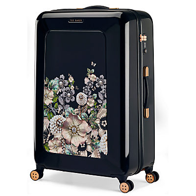 Ted Baker Gem Garden 79cm 4-Wheel Suitcase, Black